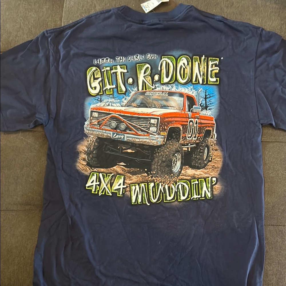 Men's Blue Graphic Tee